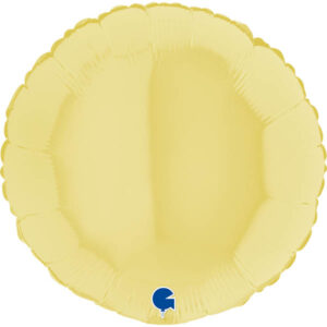 75cm Rund, pastell Gelb, Folienballon