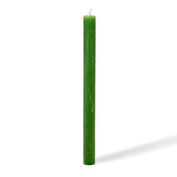 Kerze, FARBE WÄHLBAR, 2,2cm x 28cm, Oberfläche ICE, Weizenkorn, handgefertigt und durchgefärbt