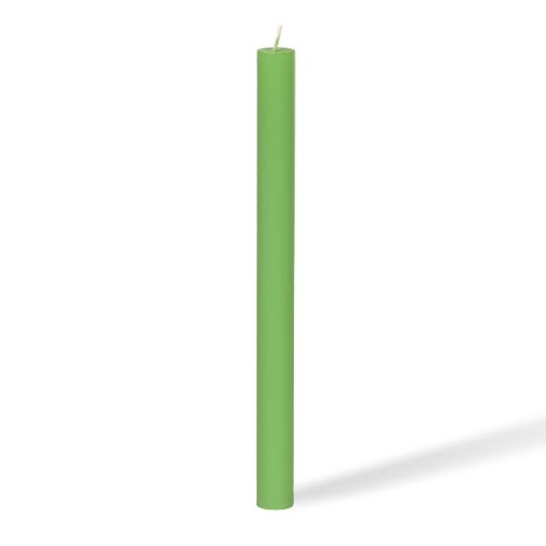 Kerze, FARBE WÄHLBAR, 2,2cm x 28cm, Oberfläche GLATT, Weizenkorn, handgefertigt und durchgefärbt