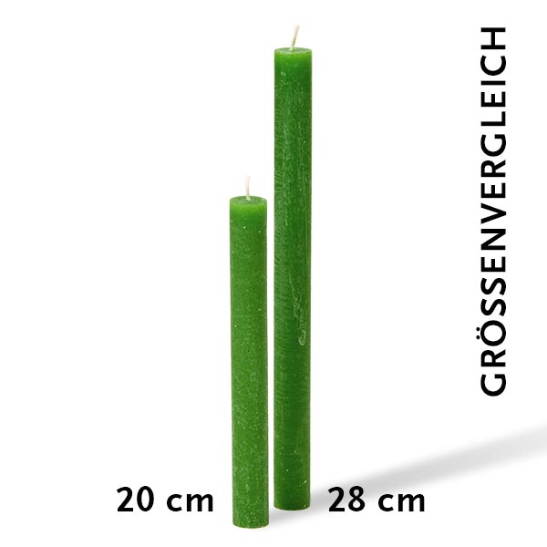 Kerze, FARBE WÄHLBAR, 2,2cm x 20cm, Oberfläche ICE, Weizenkorn, handgefertigt und durchgefärbt – Bild 3