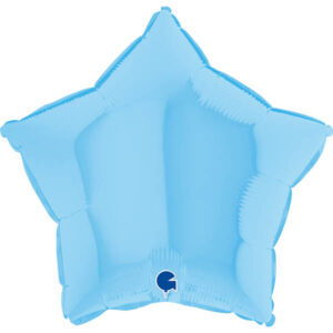 45cm Stern, Blau Pastell, Folienballon