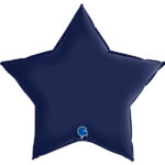 Stern Dunkelblau Satin