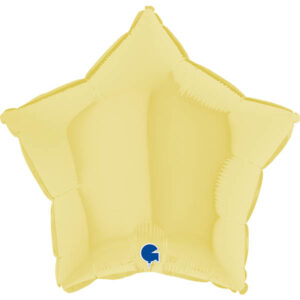 45cm Stern, Gelb Pastell, Folienballon