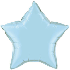 75cm Stern metallic hellblau