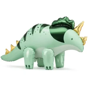 Grüner Triceratops, Airwalker, Folienballon 93 x 49 cm