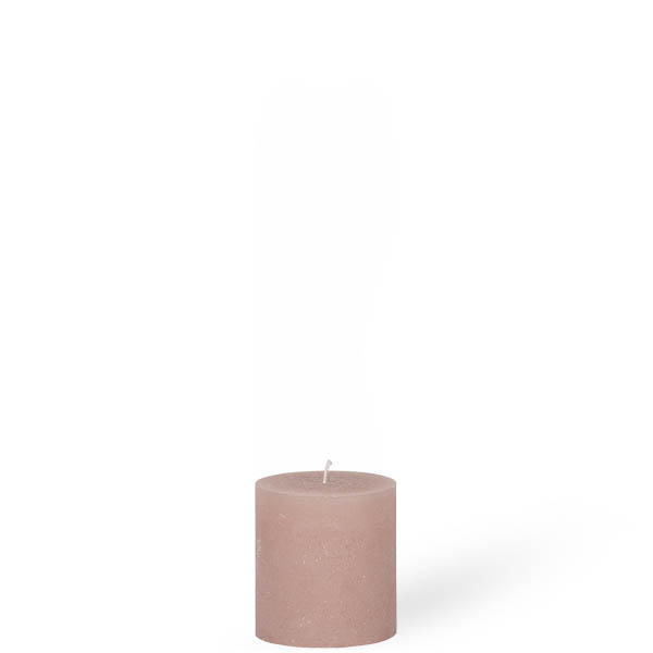 Kerze, FARBE WÄHLBAR, 9 cm x 10 cm, Oberfläche ICE, Weizenkorn, handgefertigt und durchgefärbt