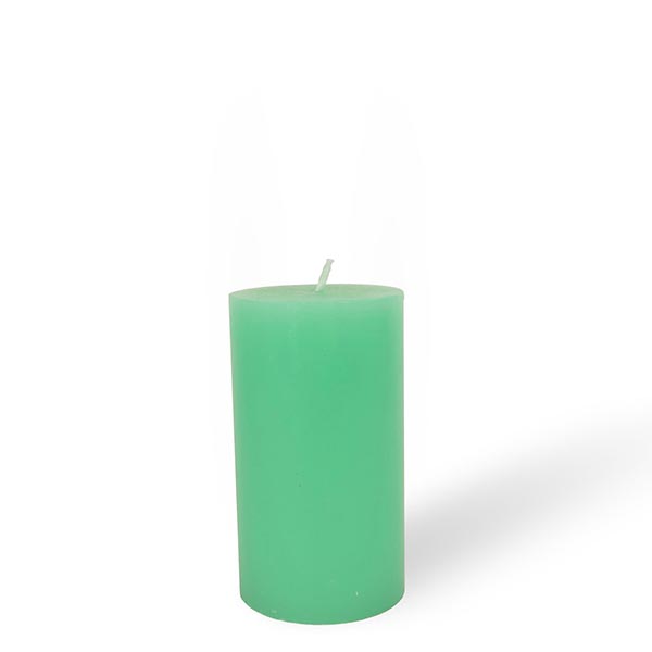 Kerze, FARBE WÄHLBAR, 6,6 cm x 12cm, Oberfläche GLATT, Weizenkorn, handgefertigt und durchgefärbt