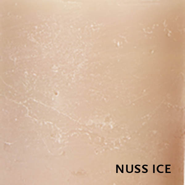 Kerze, FARBE WÄHLBAR, 9 cm x 14 cm, Oberfläche ICE, Weizenkorn, handgefertigt und durchgefärbt – Bild 35