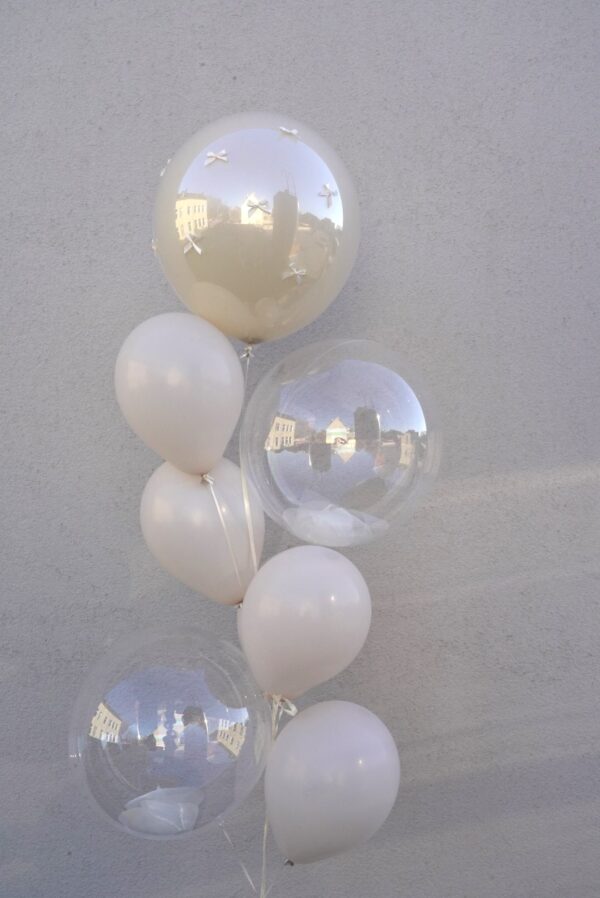 Bow-tiful Elegance Ballonstrauß, Befüllt zum Abholen, ca. 2-3 Tage haltbar