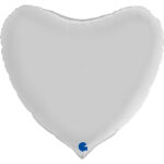 Herz Polarweiß Satin