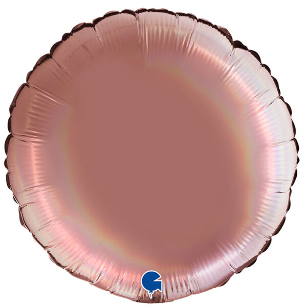 45cm Rund, Irisierend Rosé, Folienballon