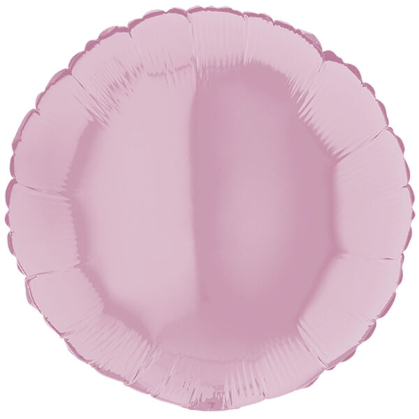 75cm Rund, metallic Zartrosa, Folienballon