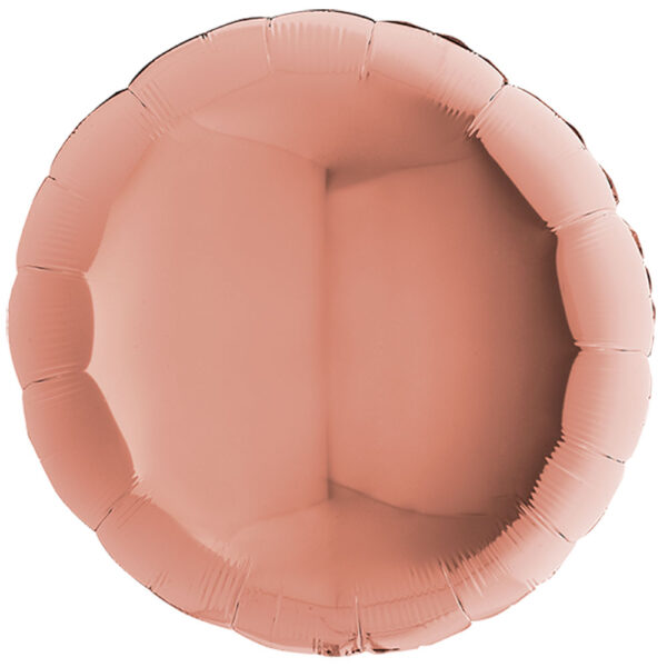 75cm Rund Metallic Roségold