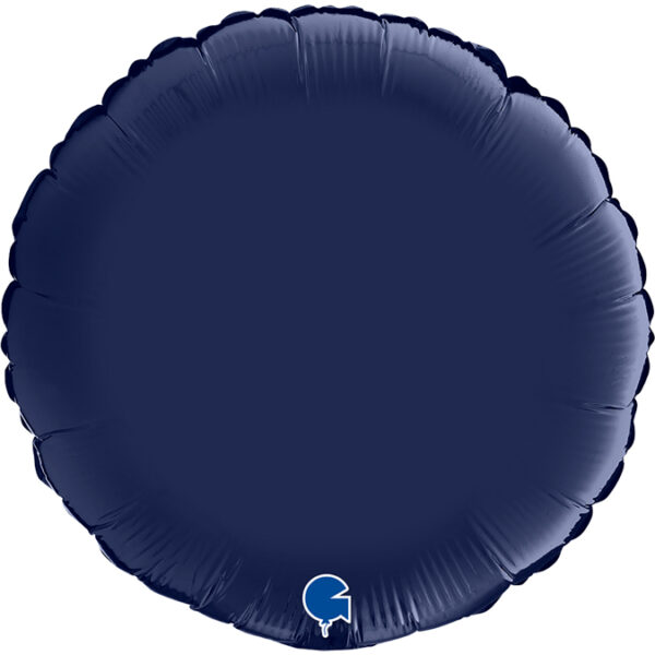 75cm Rund, Satin Dunkelblau, Folienballon