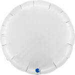 Rund Polarweiß Satin