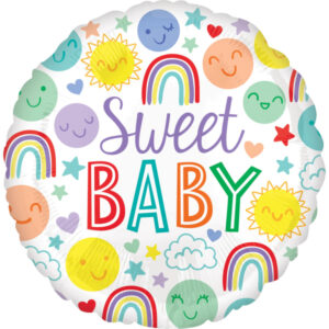 Sweet Baby, Folienballon, rund 45cm
