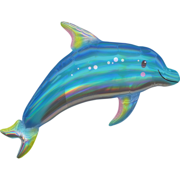 Delfin Irisierend, Folienballon, 73cm