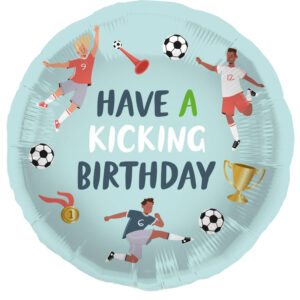 "Happy Birthday" Fußballer rund 45cm