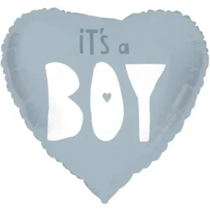 It's a boy Herz, Folienballon 45cm