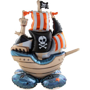 Piratenschiff selbststehend Folienballon 81 cm