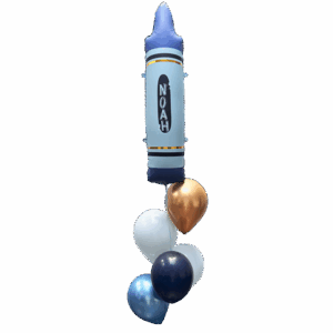 Schulkind Malspaß, Kinder-Ballonstrauß, Befüllt zum Abholen, ca. 2-3 Tage haltbar