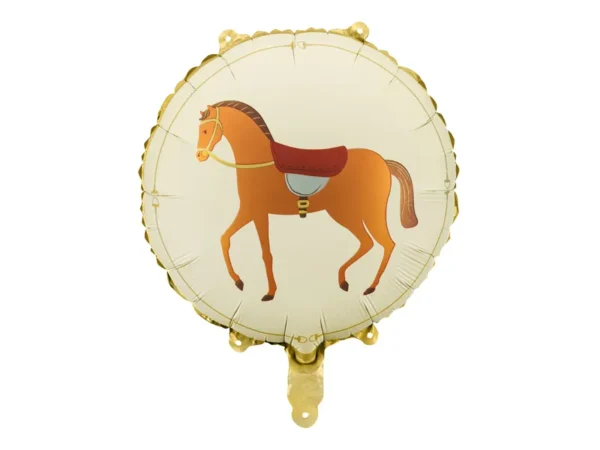 Pferd rund, Folienballon, 45 cm