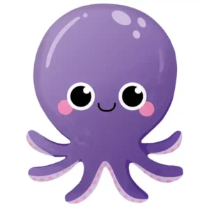Folienballon Octopus Ocean Buddies 45 × 55 cm – Meeresdeko