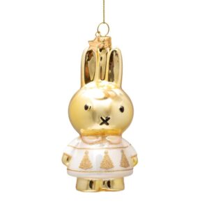 Miffy Christbaum Schmuck gold