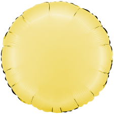 Rund satin gelb