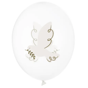 Ballon Taube weiß 28cm / Latex
