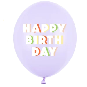 Happy birthday Latexballon flieder