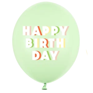 Happy Birthday Latexballon mint