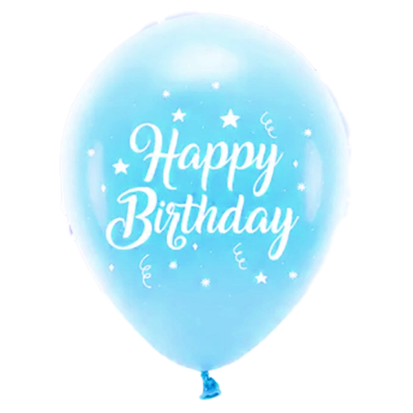 Happy Birthday Latexballons hellblau