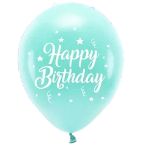 Happy Birthday latexballon Türkis