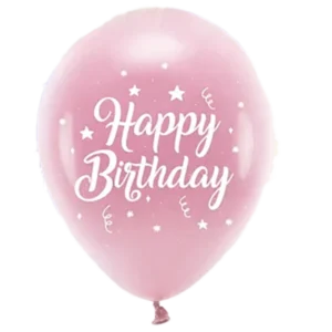 Happy Birthday latexballon rosa