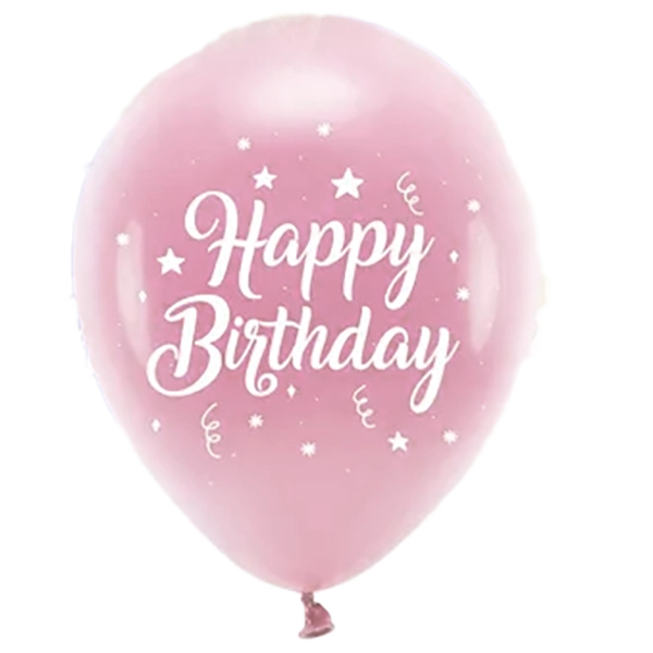 Happy Birthday latexballon rosa
