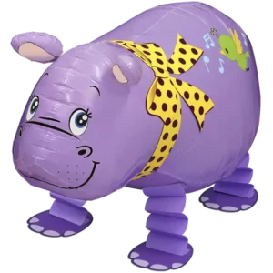 Nilpferd Baby, Airwalker, Folienballon, 55cm